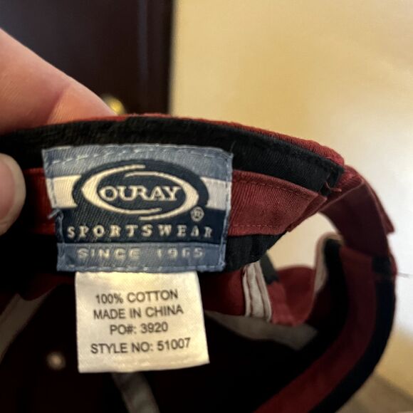 *KRABLOONIK DOGSLEDDING & RESTAURANT* Dog Colorado Souvenir Ball Cap Maroon Hat - Picture 6 of 8